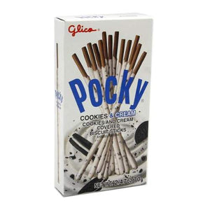 GLICO POCKY COOKIE AND CREAM COVERED BISCUIT STICKS  固力高餅乾奶油棒