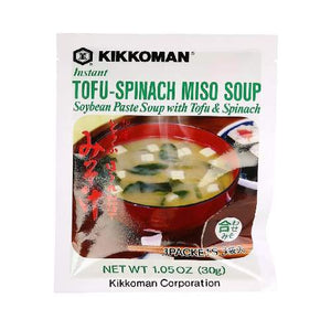 KIKKOMAN INSTANT TOFU SPINACH MISO SOUP  萬字豆腐菠菜大醬湯