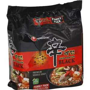 NONGSHIM SHIN BLACK RAMEN FAMILY PACK  農心 牛骨湯辛辣面