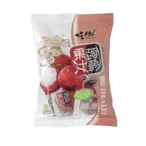 JEAGUEIJIH KONJAC JELLY LYCHEE 吃果籽荔枝果汁蒟蒻