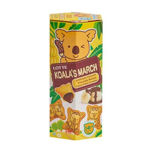 LOTTE KOALAS MARCH CHOCO BANANA BISCUITS 樂天香蕉小熊餅乾