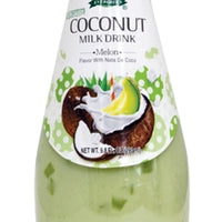 EVERGREEN COCONUT MILK DRINK W/JELLY MELON 泰式哈密瓜椰奶