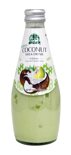 EVERGREEN COCONUT MILK DRINK W/JELLY MELON 泰式哈密瓜椰奶