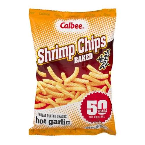 CALBEE SHRIMP CHIPS-GARLIC 卡樂比 蒜味蝦條