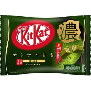 NESTLE KIT KAT MINI MATCHA STRONG GREEN TEA CHOCOLATE 雀巢濃綠茶牛奶巧克力餅乾