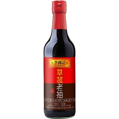 LKK MUSHROOM FLAVORED DARK SOY SAUCE 李錦記草菇老抽