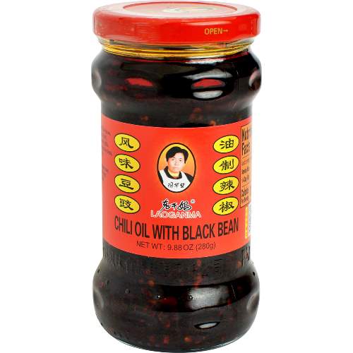 LGM BLACK SOY BEAN IN JAR 老乾媽 風味豆豉油辣椒