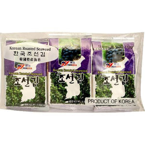 HANASIA SEASONED SEAWEED 3PK 韓亞海苔