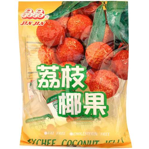 JIN JIN COCONUT-JELLY LYCHEE BAG 晶晶荔枝椰果-袋裝