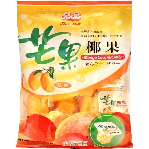 JIN JIN COCONUT-JELLY MANGO BAG 晶晶芒果椰果果凍-袋裝