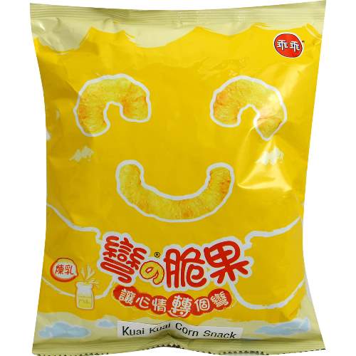 KUAI KUAI CORN SNACK-MILK FLAVOR 乖乖玉米脆果/煉乳