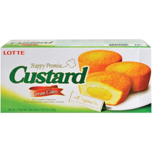 LOTTE CUSTARD CREAM CAKES 樂天奶油鬆餅