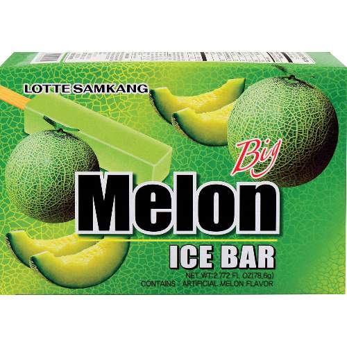 LOTTE MELON ICE BAR  樂天蜜瓜味冰棒