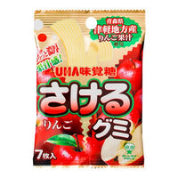 UHA MIKAKUTO GUMMI CANDY SAKERU APPLE FLAVOR 味覺蘋果味手撕軟糖