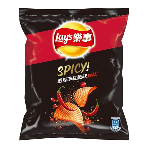 LAY'S POTATO CHIPS-SPICY CHILI FLAV
樂事洋芋片-激辣辛紅椒味