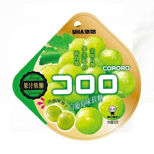 UHA  JUICE CANDY WHITE GRAPE
UHA軟糖-白葡萄味