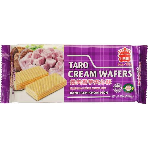 I MEI CREAM WAFER TARO義美香芋夾心酥