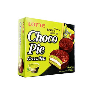 LOTTE CHOCO PIE GREEN TEA 樂天巧克力派-綠茶