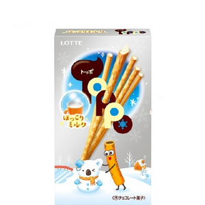 LOTTE TOPPO FILLED COOKIE STICKS – HOKKORI WHITE MILK