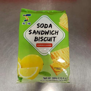 TKS SODA SANDWICH BISCUIT -LEMON 天福夾心餅乾-檸檬味