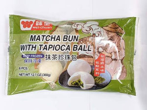 WEI CHUAN MATCHA BUN W TAPIOCA BALL 味全抹茶珍珠包