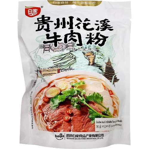 BAIJIA GZ-HXI INST VERMICELLI  ARTIFICIAL BEEF FLV 白家陳記 貴州花溪牛肉粉