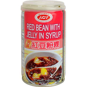 AGV RED BEAN W/JELLY IN SYRUP 愛之味 蒟蒻紅豆粿條