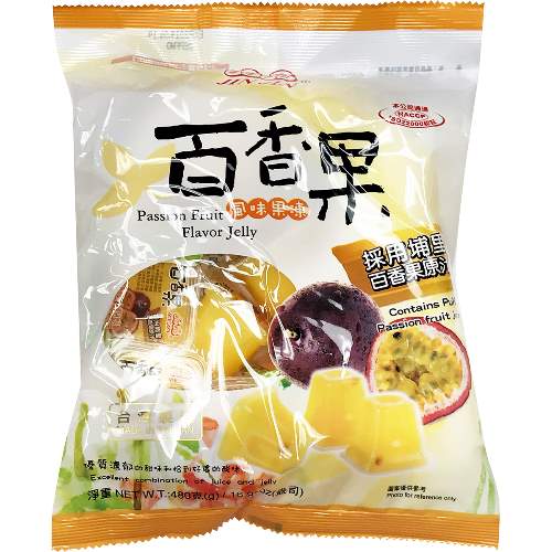 JIN JIN PASSION FRUIT FLV JELLY BAG 晶晶百香果風味果凍