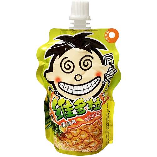 WANT-WANT JELLY DRINK PINEAPPLE FLV 旺旺維多粒果凍爽 波蘿味