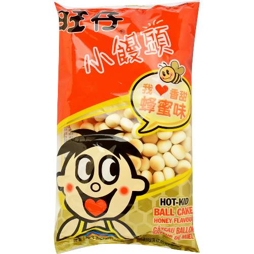 HOT KID BALLCAKE HONEY FLAVOR 旺旺 旺仔小饅頭 蜂蜜