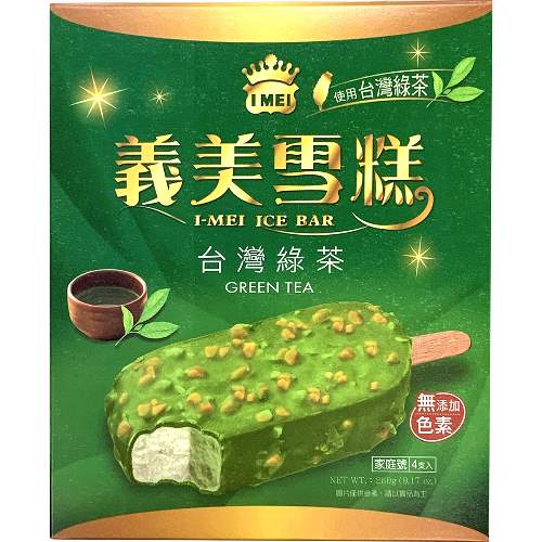 I MEI ICE BAR GREEN TEA  義美綠茶雪糕