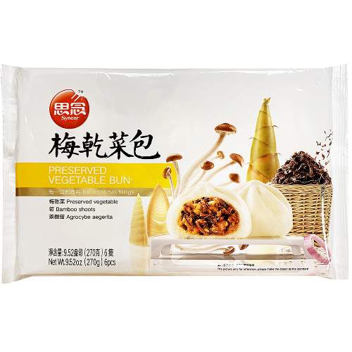 SYNEAR PRES VEG BUN  思念梅幹菜包