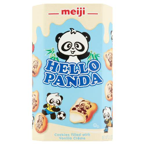 MEIJI HELLO PANDA BISCUIT WITH VANILLA CREAM  美極熊貓餅乾 香草味