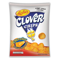 LESLIES CLOVER CHIPS/CHEESIER LESLIES玉米脆片/奶酪味
