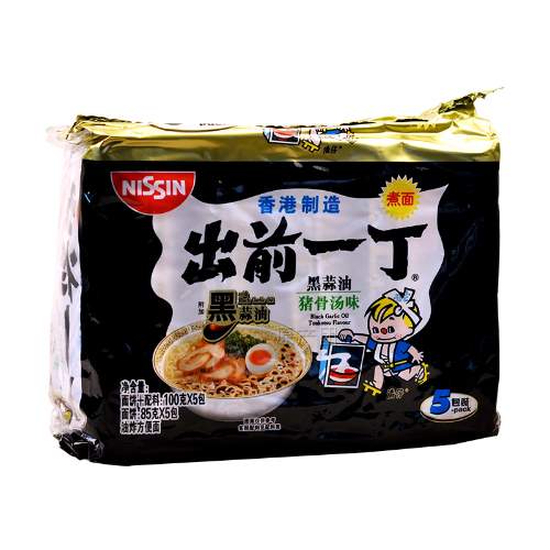 NISSIN DEMAR RAMEN FAMILY PACK TONKOTSU 出前一丁黑蒜油豬骨湯味面