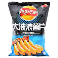 LAY'S POTATO CHIPS -GRILLED SQUID 樂事大波浪薯片-鐵板魷魚味