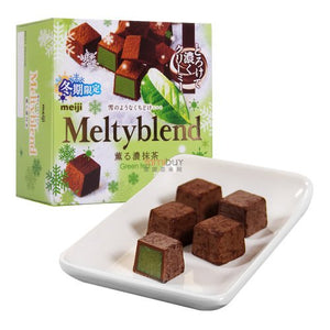 MEIJI MELTYBLEND CHOCOLATE GREEN TEA FLAVOR 明治雪吻松露綠茶夾心巧克力