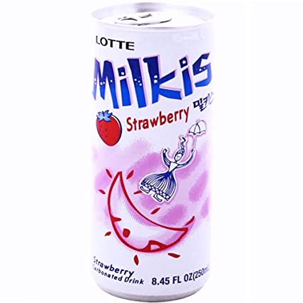 LOTTE MILKIS DRINK/STRAWBERRY LOTTE草莓味奶  09944K