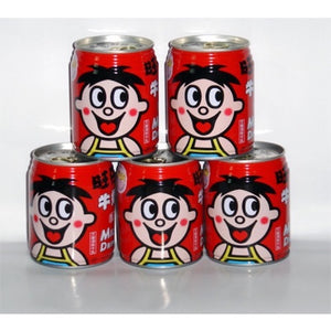 HOT KID MILK FLAVOR DRINK 旺仔牛奶 鐵罐