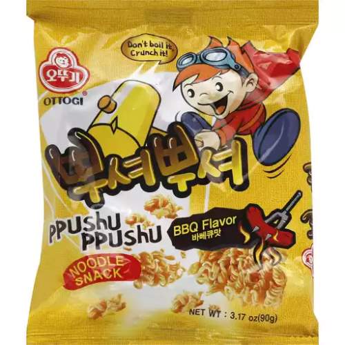 OTTOGI PPUSHU B.B.Q. NOODLE SNACK 韓國燒烤味面乾脆