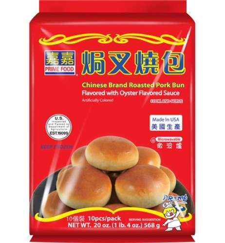 PRIME FOOD - CHINESE BRAND ROAST PORK BUN  嘉嘉 焗叉燒飽