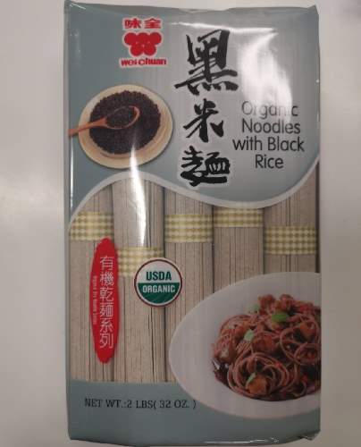 WEICHUAN ORGANIC BLACK RICE NOODLES  味全有機黑米麵