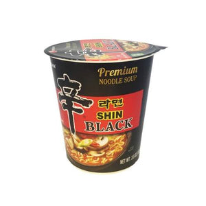 NONGSHIM SHIN RAMYUN BLACK NOODLE SOUP CUP  農心 辛字牛骨杯面黑色（杯裝）