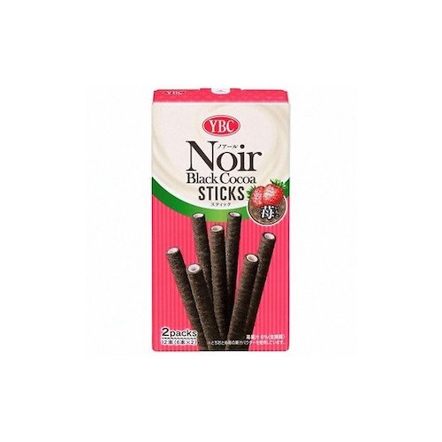 YBC NOIR BLACK COCOA STICKS STRA 山崎黑巧克力草莓夾心餅乾