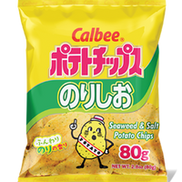 CALBEE POTATO CHIP SEAWEED/SALT.  卡樂比薯片-海苔