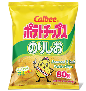 CALBEE POTATO CHIP SEAWEED/SALT.  卡樂比薯片-海苔