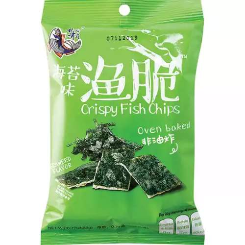 NORTH S. FISH CRISPY FISH CHIPS SEAWEED FLAVOR 北海安濱漁脆 海苔