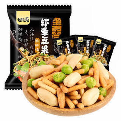 GY PEAS SNACK SHRIMP FLAVOR 甘源蝦條豆果
