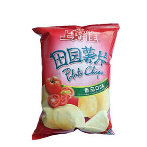 OISHI POTATO CHIPS TOMATO FLV
上好佳田園薯片-番茄味