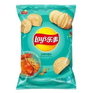 LAY'S POTATO CHIP FRIED CRAB FLV 樂事薯片-金黃炒蟹味